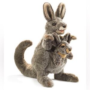 Kangaroo and Joey puppet folkmanis new with tags